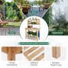 Large Garden Potting Bench Table with Display Rack and Hidden Sink