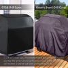 Black Grill Cover 30 inch Gas Grill Cover Waterproof UV Resistant BBQ Grill Cover Fits Most Brands of Grills - G128
