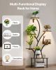 Plant Stand Indoor with Grow Lights, 62 in Tall 8-Tier Lighted Plant Shelf, Metal Corner Plants Holder, 3 Timer & 10 Brightness, Tree-Shaped Flower Di