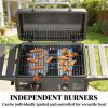 Barbecue grill, outdoor grill, gas grill, black