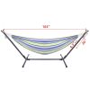 Steel frame, including high-end handbag. Indoor and outdoor Brazilian style cotton bed, suitable for backyard, camping, garden, green