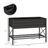 Raised Garden Bed with Shelf