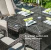 Direct Wicker Malachi Patio Wicker 5 Piece Square Dining Set