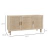 Kitchen Storage Cabinet, Garage Cabinets Natural Wood-AS