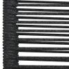 Patio Chairs 4 pcs Cotton Rope and Steel Black
