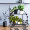 Heavy Duty Metal Flower Cart Plant Stand