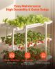 Hydroponics Growing System Kit, 3-Tier 108 Sites UPVC Pipe Hydroponic Grow Kit with Timed Irrigation, Sun & Light Blocking Pipes, Indoor Home Garden V