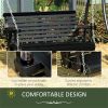 2 Seater Outdoor Patio Swing Chair-Black (Swiship ship)( Prohibited by WalMart )