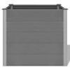 Garden Raised Bed WPC 39.4"x19.7"x35.8" Gray