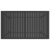 Patio Table Anthracite 55.1"x31.5"x28.3" Steel