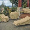 Classic Accessories Terrazzo Water Resistant 66 Inch Patio Chaise Lounge Chair Cover - Sand
