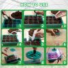 5-Pack Seed Starter Kit with LED Grow Lights – Indoor Propagation Trays with Adjustable Humidity Dome & Clear Cell Seedling Trays, Mini Greenhouse See