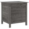 Patio Storage Box Anthracite 19.7"x19.3"x22.2" Solid Wood Fir