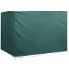 3-Seater Patio Swing Cover, Outdoor Garden Furniture Protection Hammock Cover Waterproof 85" X 61" X 59", Dark Green - Dark Green