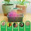 5-Pack Seed Starter Kit with LED Grow Lights – Indoor Propagation Trays with Adjustable Humidity Dome & Clear Cell Seedling Trays, Mini Greenhouse See