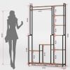 Large Plant Stand Indoor with Grow Light, 71 Inches Tall Plant Shelf, 8 Tiered Heavy-Duty Metal Plant Stand, Square Flower Stand Display Rack for Livi