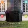 Black Grill Cover 30 inch Gas Grill Cover Waterproof UV Resistant BBQ Grill Cover Fits Most Brands of Grills - G128