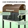 Charcoal barbecue grill, backyard picnic cookware, black