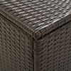 Patio Storage Box Poly Rattan 78.7"x19.6"x23.6" Brown