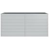 Garden Raised Bed 63"x31.5"x30.3" Galvanized Steel Silver
