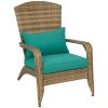 Terrace chair, backrest chair, garden chair, sky blue