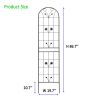 2 Pack Metal Garden Trellis 86.7" x 19.7" Rustproof Trellis for Climbing Plants Outdoor Flower Support Black