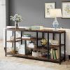 Console Sofa Table - Rustic Brown