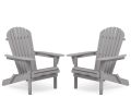 Wood Lounge Patio Chair for Garden Outdoor Wooden Folding Adirondack Chair Set of 2 Solid Cedar Wood Lounge Patio Chair for Garden, Lawn, Backyard,