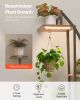 Plant Stand Indoor with Grow Lights, 63 in Tall 6-Tiered Lighted Plant Shelf, 2 Pack Metal Corner Plants Holder, 3 Timer & 10 Brightness, Half-Moon Sh