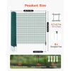 Temporary Fence with Posts, 3 x 49.2 FT Plastic Mesh Fencing, Garden Safety Fences Netting with Double-Spike Stakes & Guy Ropes