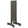 Garden Trellis Fence Gray 47.2"x23.6" Solid Firwood