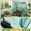 Mini Greenhouse with PE Cover, Indoor Outdoor Plant Gardening Green House for Garden Backyard, 36*18*33in, Green