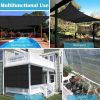 6.5ft*3.3ft Black sunshade netting fabric with high-strength UV protection, perfect for plant protection. - 6.5ft*3.3ft