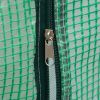 8*8ft Plastic Sprayed Iron Pipe PE Mesh Foldable Greenhouse Shed Green