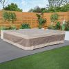Direct Wicker 106x106in Water Resistant Patio Furniture Cover Heavy Duty Outdoor Sectional Sofa Cover - style 4