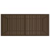 Patio Table Brown 74.8"x31.5"x28.3" Steel