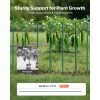 Garden Stakes, 50 Pack, 46.06 inch, Plastic Coated Metal Tomato Stakes, Garden Sticks for Plants Support