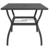 Patio Table Anthracite 32.1"x32.1"x28.3" Steel