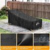 Kipiea Waterproof Patio Lounge Chair Covers for Outdoor Furniture - black
