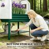 Elevated garden bed, greenhouse, suitable for planting, Green