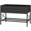 Raised Garden Bed with Shelf