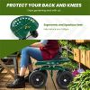 360° Garden Rolling Workseat with Swivel Seat and Adjustable Height
