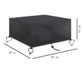 Square Fire Pit Cover, 30 in, Black - 30*30*13 in
