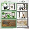 Large Plant Stand Indoor with Grow Light, 71 Inches Tall Plant Shelf, 8 Tiered Heavy-Duty Metal Plant Stand, Square Flower Stand Display Rack for Livi