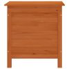 Patio Storage Box Brown 19.7"x19.3"x22.2" Solid Wood Fir