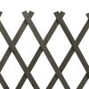 Garden Trellis Fence Gray 47.2"x23.6" Solid Firwood
