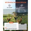 Temporary Fence with Posts, 3 x 49.2 FT Plastic Mesh Fencing, Garden Safety Fences Netting with Double-Spike Stakes & Guy Ropes