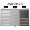 9720 Louver Grille 1/3 10ft aluminum frame & louvers