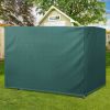 3-Seater Patio Swing Cover, Outdoor Garden Furniture Protection Hammock Cover Waterproof 85" X 61" X 59", Dark Green - Dark Green