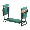 Garden Kneeler and Seat, 6 in Wide Kneeling Pad, Heavy Duty Garden Kneeling Stool, Folding Garden Seat with 2 Tool Bags, Relieve Knee & Back Pain